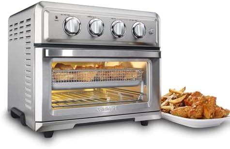 Stainless steel convection toaster oven and air fryer