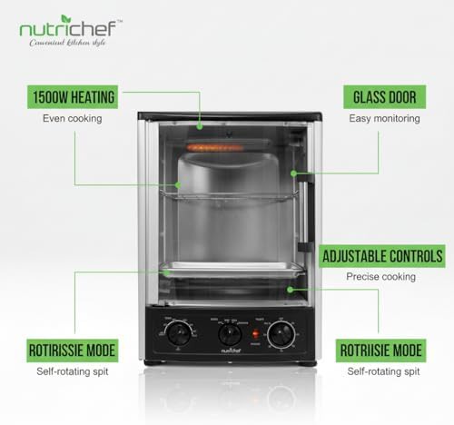 Vertical rotisserie convection oven with glass door — photo 4