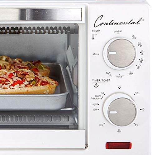 Continental electric white 4 slice toaster oven — photo 4