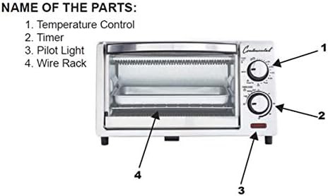 Continental electric white 4 slice toaster oven — photo 5