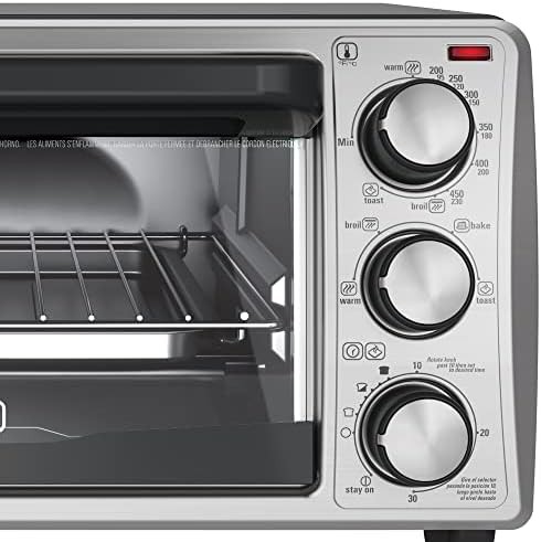 Compact black 4 slice pizza toaster oven — photo 3