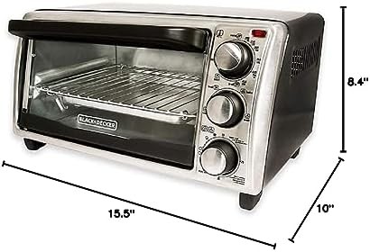 Compact black 4 slice pizza toaster oven — photo 5