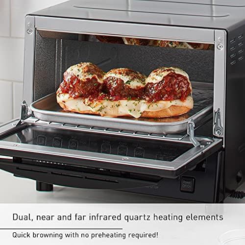 Black compact toaster oven with infrared — photo 3