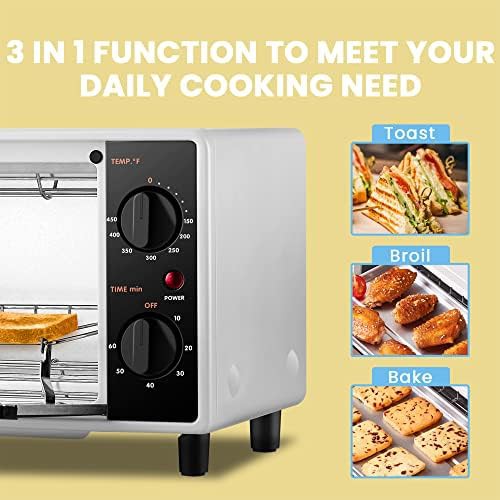 Comfee mini black white toaster oven — photo 3