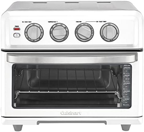 White air fryer toaster oven with grill