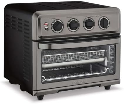 Black stainless steel air fryer toaster oven — photo 3