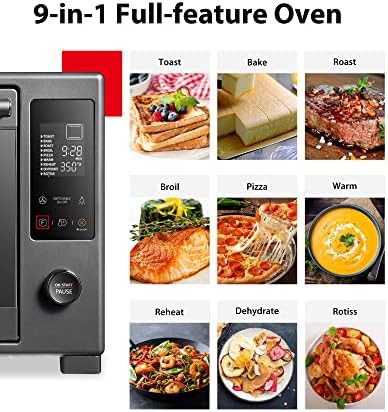 Black stainless hot convection toaster oven — photo 3