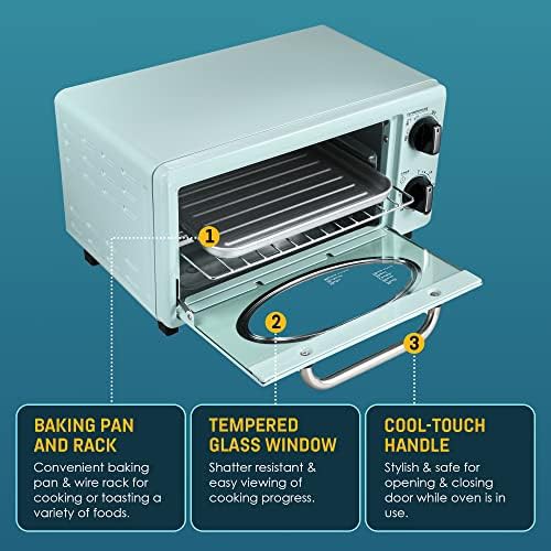 Elite Gourmet ETO147M retro mint oven — photo 5
