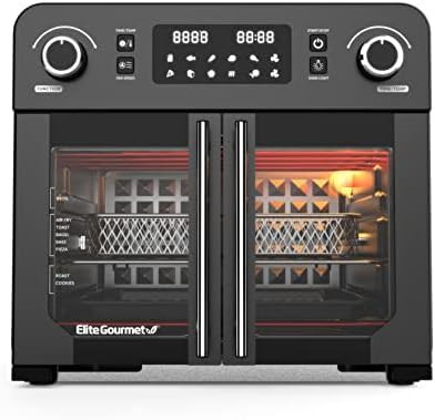 Elite Gourmet 24.5 qt French door air fryer oven