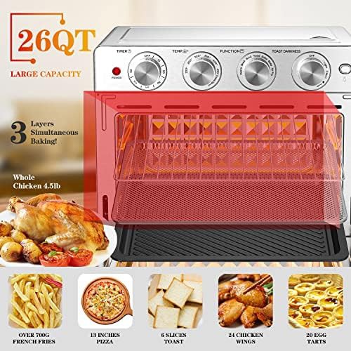 Stainless steel 7-in-1 air fryer convection oven — photo 4