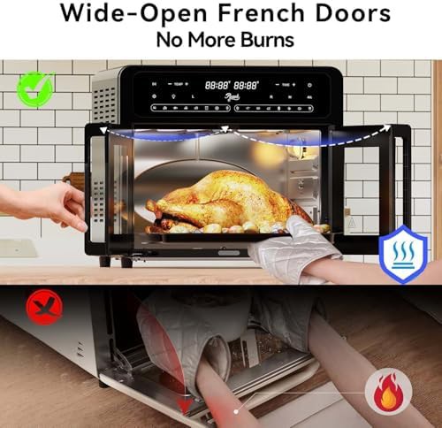 Dual zone air fryer oven with french doors — photo 5