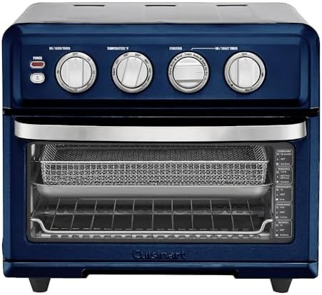 Navy blue air fryer toaster oven with grill — photo 3
