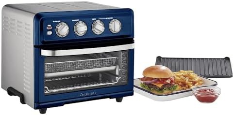 Navy blue air fryer toaster oven with grill — photo 4