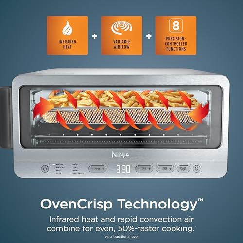 Stainless steel flip up air fryer oven — photo 3