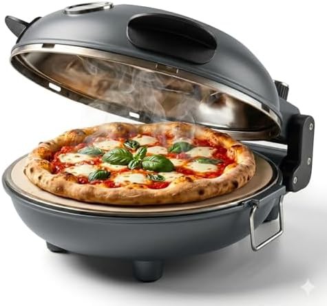 Gunmetal Gray Indoor Pizza Maker Oven