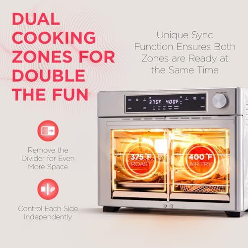 Stainless steel dual zone French door 32 qt — photo 3