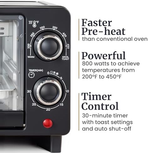 Elite Gourmet ETO490 9L black toaster oven — photo 4