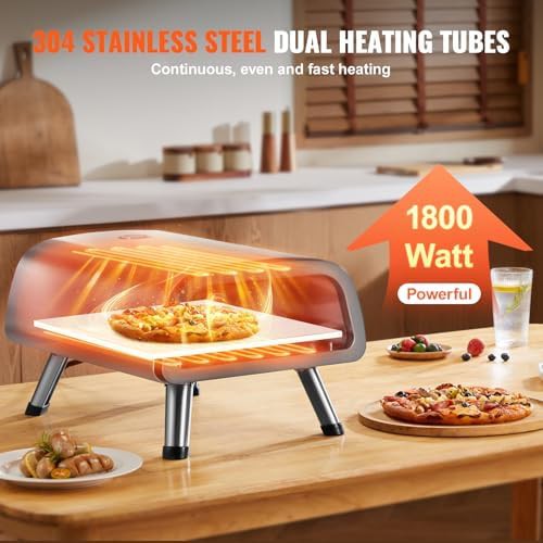 Stainless steel pizza oven with stone 12 in — photo 3