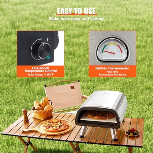 Stainless steel pizza oven with stone 12 in — photo 4