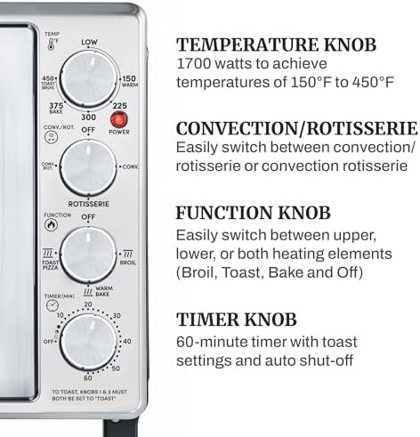 Elite Gourmet ETO4524 45L convection rotisserie oven — photo 5