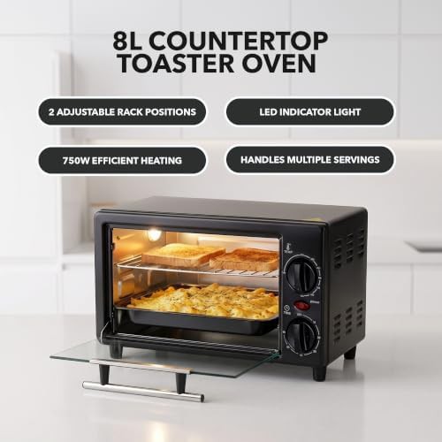 Black compact oven for dorm rooms — photo 3