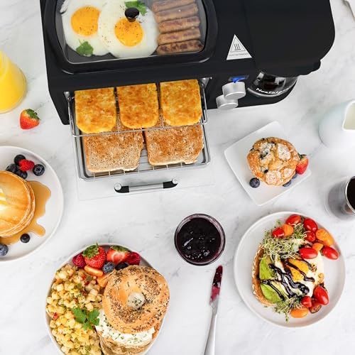 Retro black breakfast station with griddle — photo 5