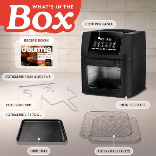 Black Rotisserie Air Fryer Oven with Viewing Window — photo 5