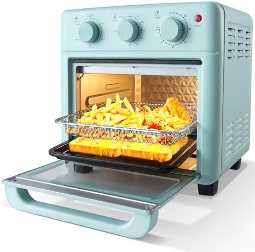 Novaspark retro air fryer blue 16qt oven