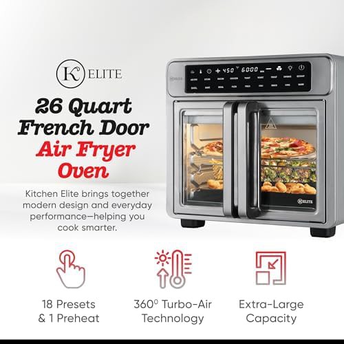Stainless Steel French Door Air Fryer Oven — photo 3
