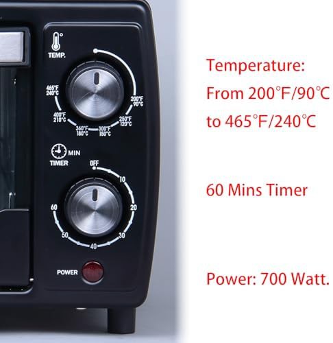 Compact Black 9.6L Toaster Oven — photo 3