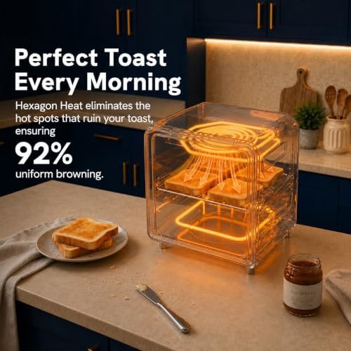 Compact stainless steel air fryer toaster oven — photo 4