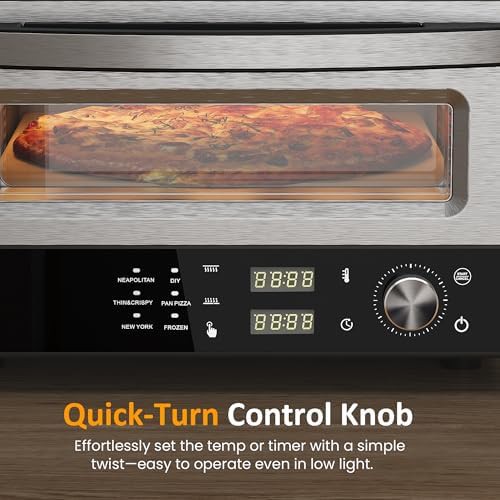 Portable electric pizza maker with stone — photo 4