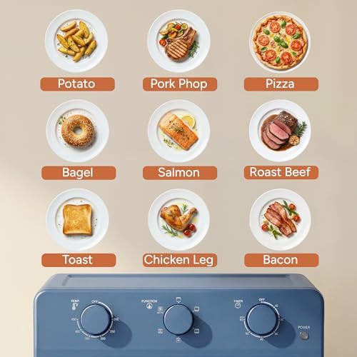 Smirly air fryer toaster blue 27qt oven — photo 3