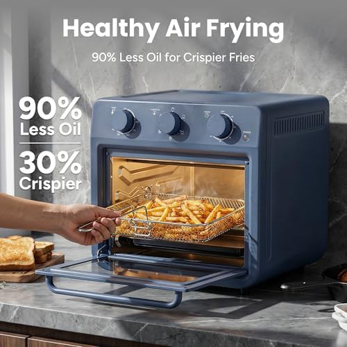 Smirly air fryer toaster blue 27qt oven — photo 4