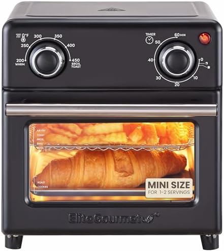 Elite Gourmet 8.5 qt mini air fryer oven