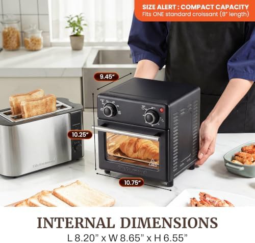 Elite Gourmet 8.5 qt mini air fryer oven — photo 4