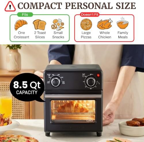 Elite Gourmet 8.5 qt mini air fryer oven — photo 5