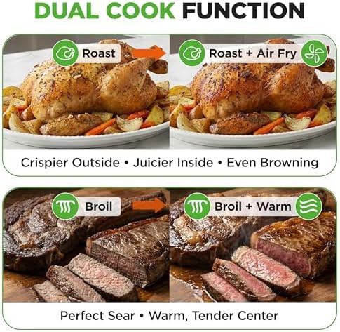 Digital Dual Cook Black Air Fryer Oven — photo 4