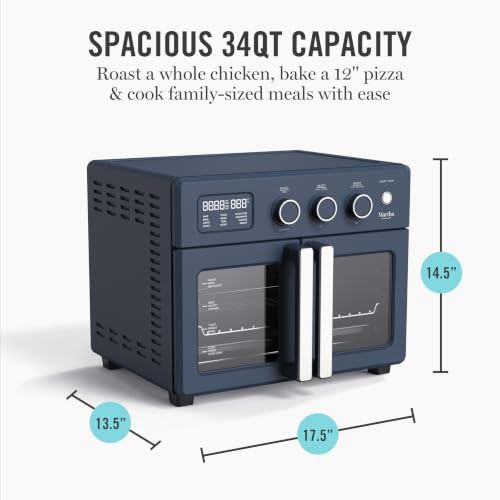 Indigo French Door Air Fryer Toaster Oven — photo 3