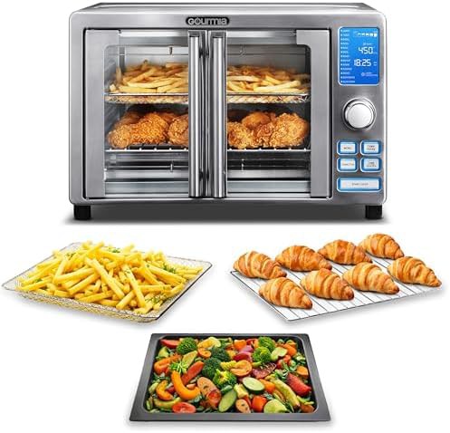 French Door Air Fryer Oven with LED Presets