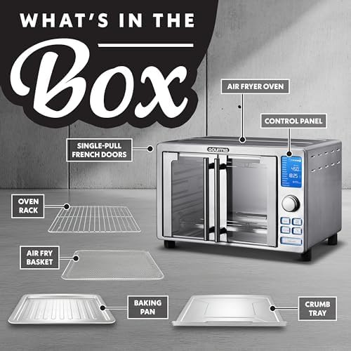 French Door Air Fryer Oven with LED Presets — photo 4