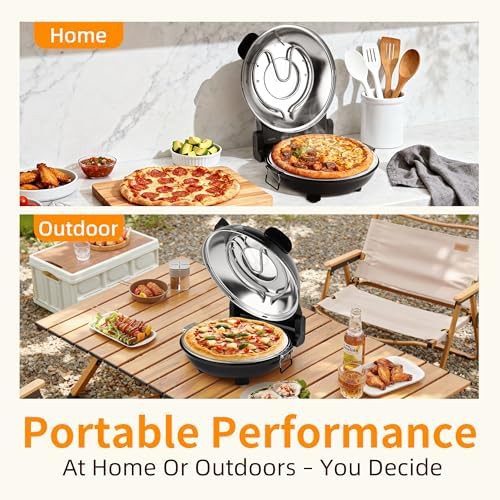 Compact Black Electric Pizza Maker 12 in — photo 5