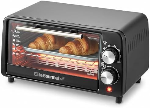 Elite Gourmet ETO449X quartz black oven