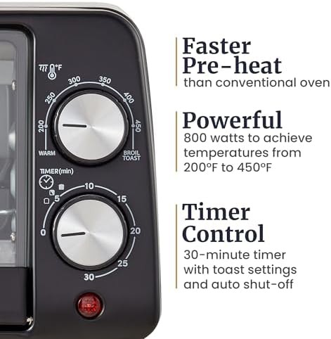 Elite Gourmet ETO449X quartz black oven — photo 4