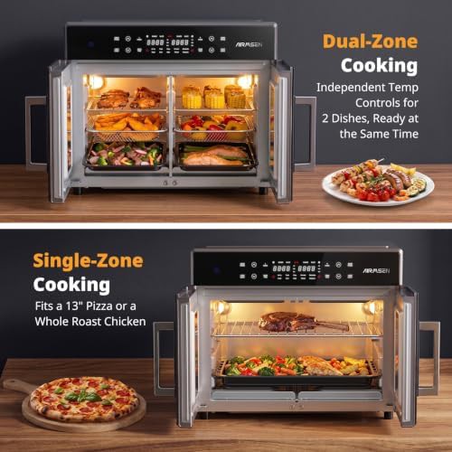 Dual Zone French Door Air Fryer Oven — photo 4