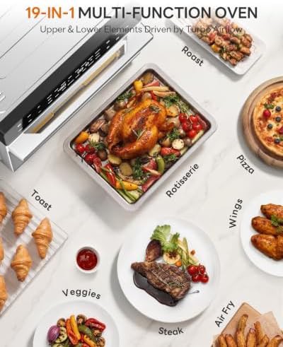Silver 32QT Dual Zone Air Fryer Toaster Oven — photo 5