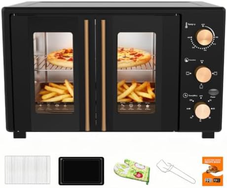 Wabk french door toaster black 40qt oven