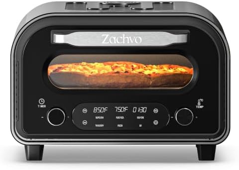 Black Electric Pizza Oven with PID Control