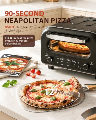 Black Electric Pizza Oven with PID Control — photo 3
