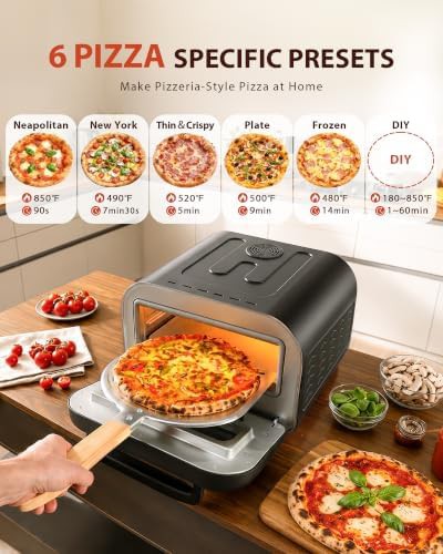 Black Electric Pizza Oven with PID Control — photo 5